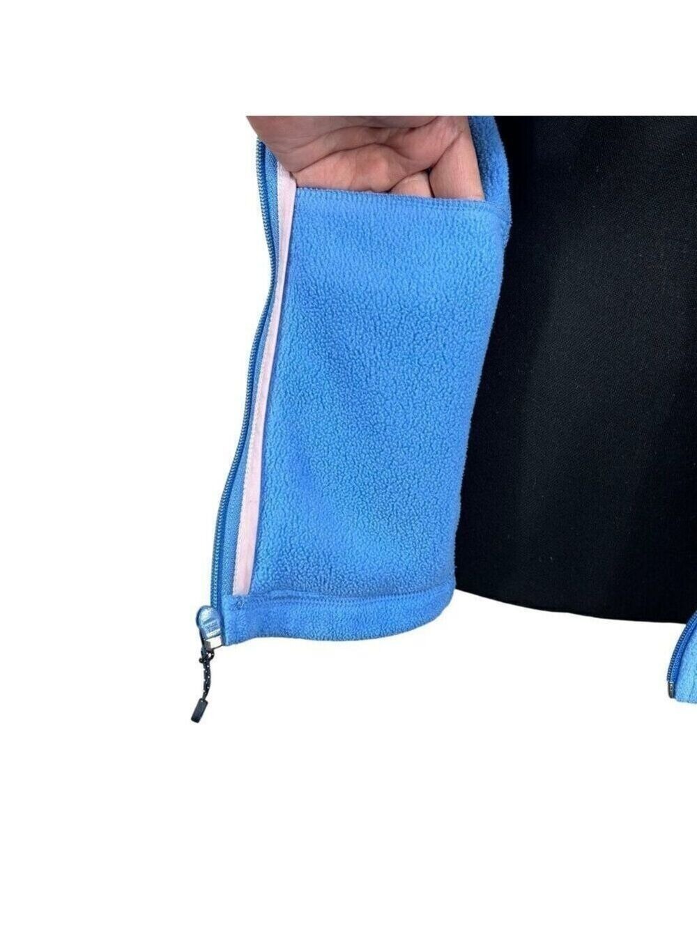 Vineyard Vines Womens Blue Fleece Vest Full Zip Hiking Top Size M - Picture 9 of 11
